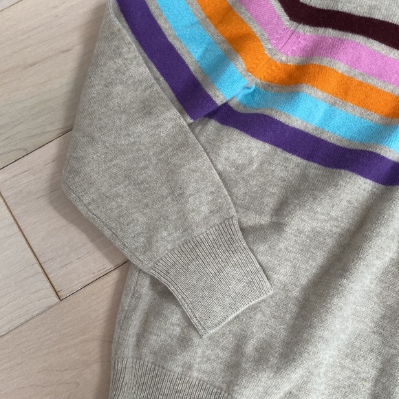 NAADAM kids 100% cashmere oatmeal sweater 7-8 - Picture 5 of 14